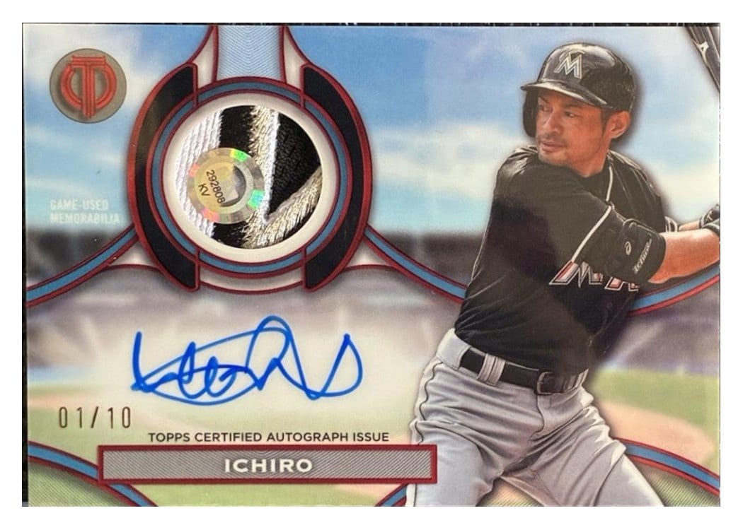 2025 Topps Tribute Autograph Patches Ichiro #APA-ICH card