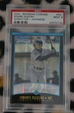 2001 Bowman Chrome Ichiro Suzuki Xfractor Japanese #351 card