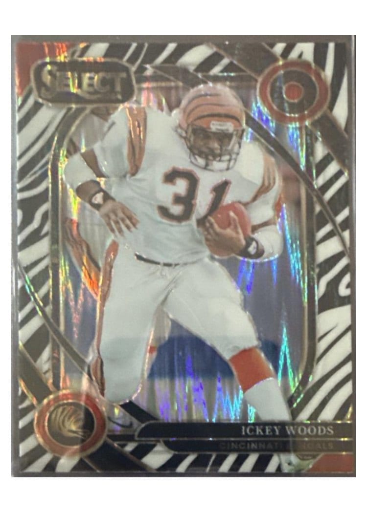 2024 Panini Select Base Set Ickey Woods Zebra Prizm #260