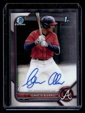 2022 Bowman Draft Chrome Autographs Ignacio Alvarez #CDA-IA card