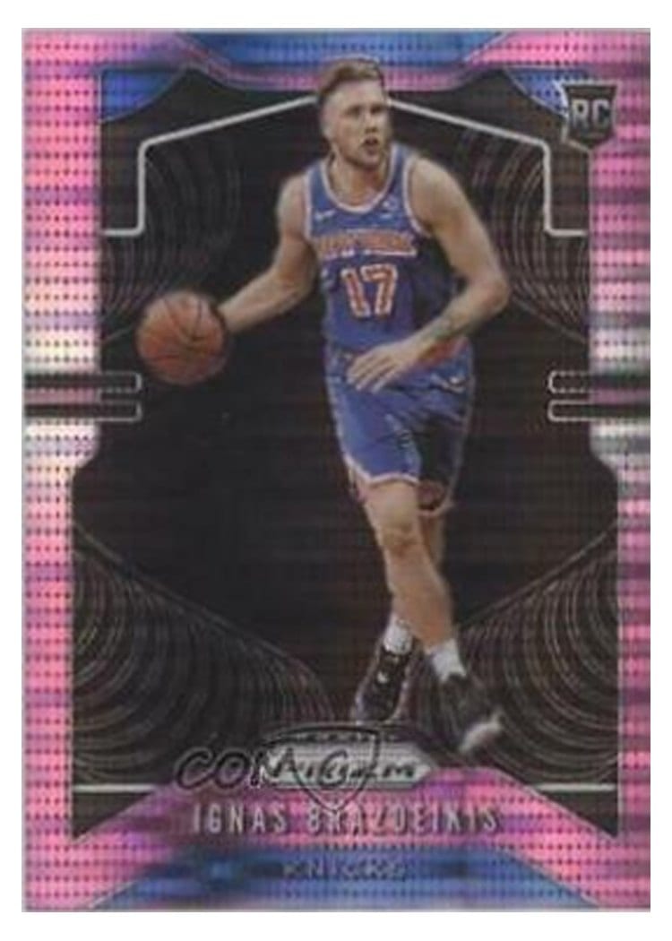 2019-20 Panini Prizm Base Set Ignas Brazdeikis #284 card