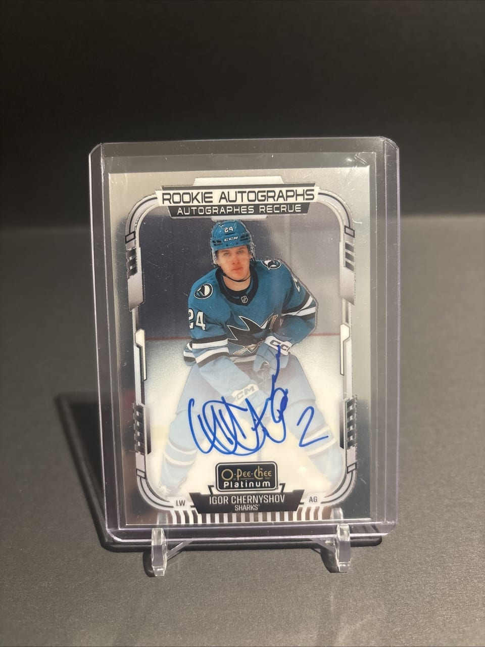 2025-26 O-Pee-Chee Platinum Rookie Autographs Igor Chernyshov #R-IC card