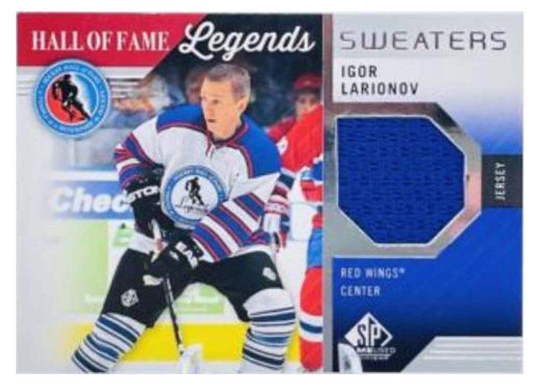 2021-22 SP Game Used HOF Legends Sweaters Igor Larionov #HOF-IL card