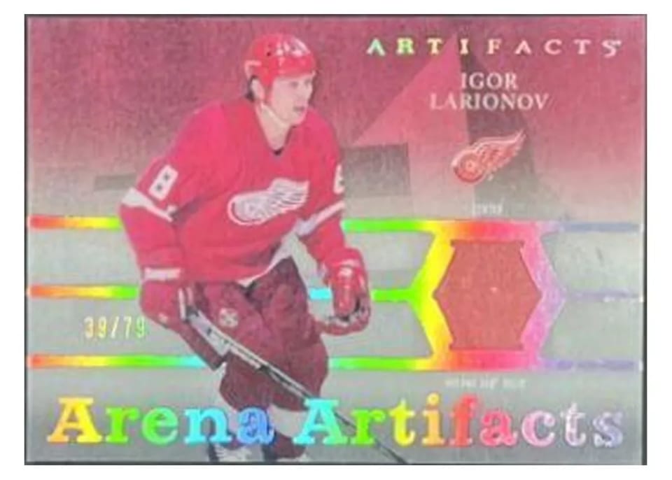 2021-22 Upper Deck Artifacts Arena Artifacts Igor Larionov #JLA-IL card