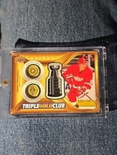 2023-24 Upper Deck Trilogy Triple Gold Club Igor Larionov #TGC-IL card