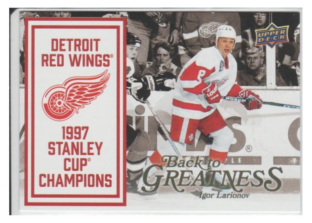 2025-26 Upper Deck Detroit Red Wings Centennial Back To Greatness Igor Larionov #B2G-IL card