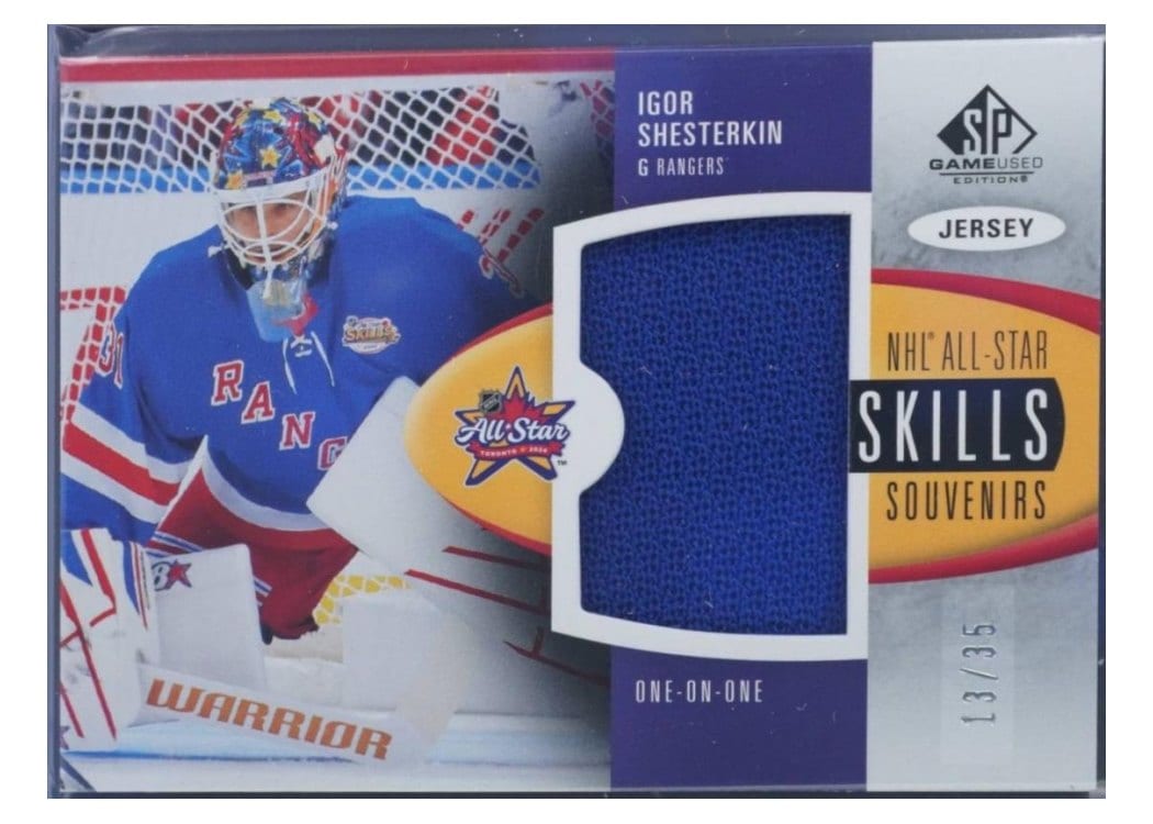 2024-25 SP Game Used 2024 All-Star Skills Souvenirs Jersey Relics Igor Shesterkin #SV-IS card