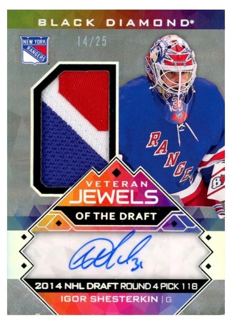 2024-25 Upper Deck Black Diamond Jewels of the Draft Igor Shesterkin #VJD-IS card