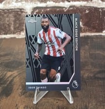 2026 Topps Chrome Premier League Black Edge Igor Thiago #BLK-24 card