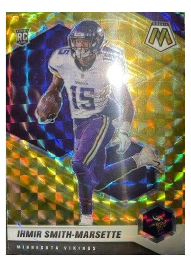 2021 Panini Mosaic Base Set Ihmir Smith-Marsette Reactive Yellow Mosaic #342 card