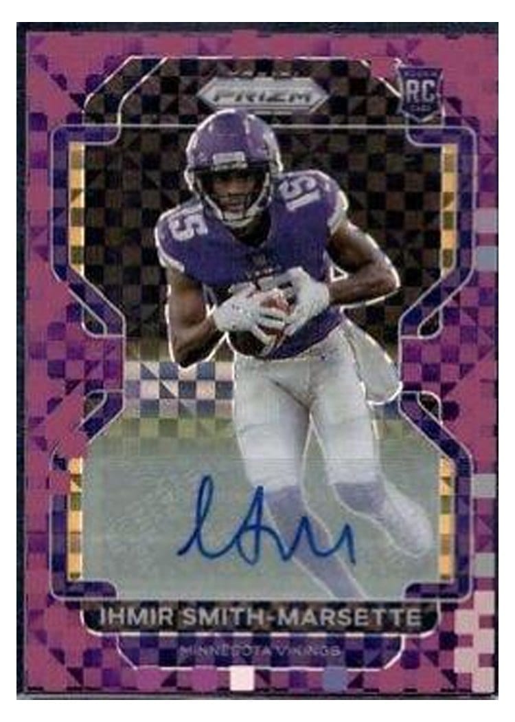 2021 Panini Prizm Base Set Ihmir Smith-Marsette Autograph Purple Power Prizm #372 card