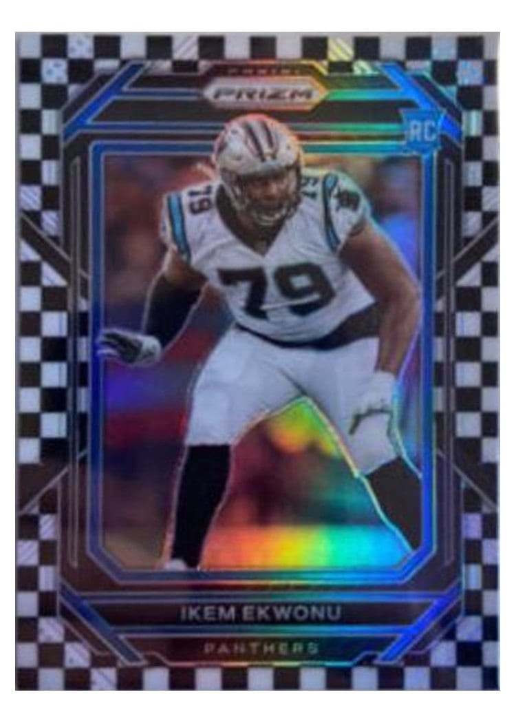 2022 Panini Prizm Base Set Ikem Ekwonu Black White Checker #366 card