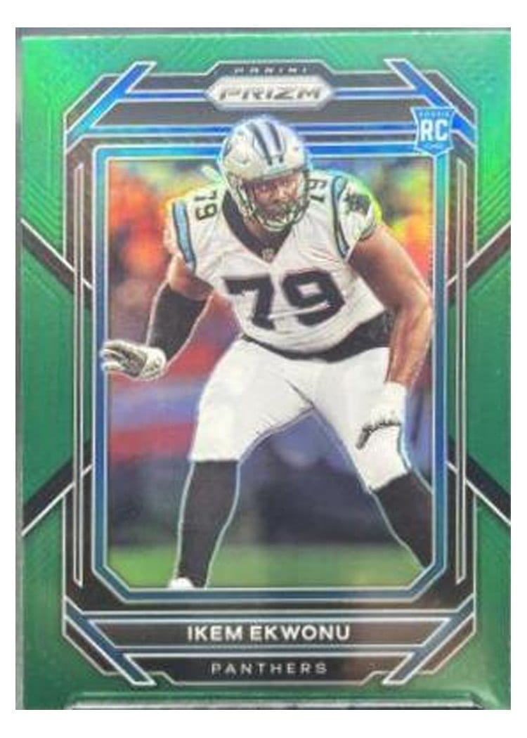 2022 Panini Prizm Base Set Ikem Ekwonu Green #366 card