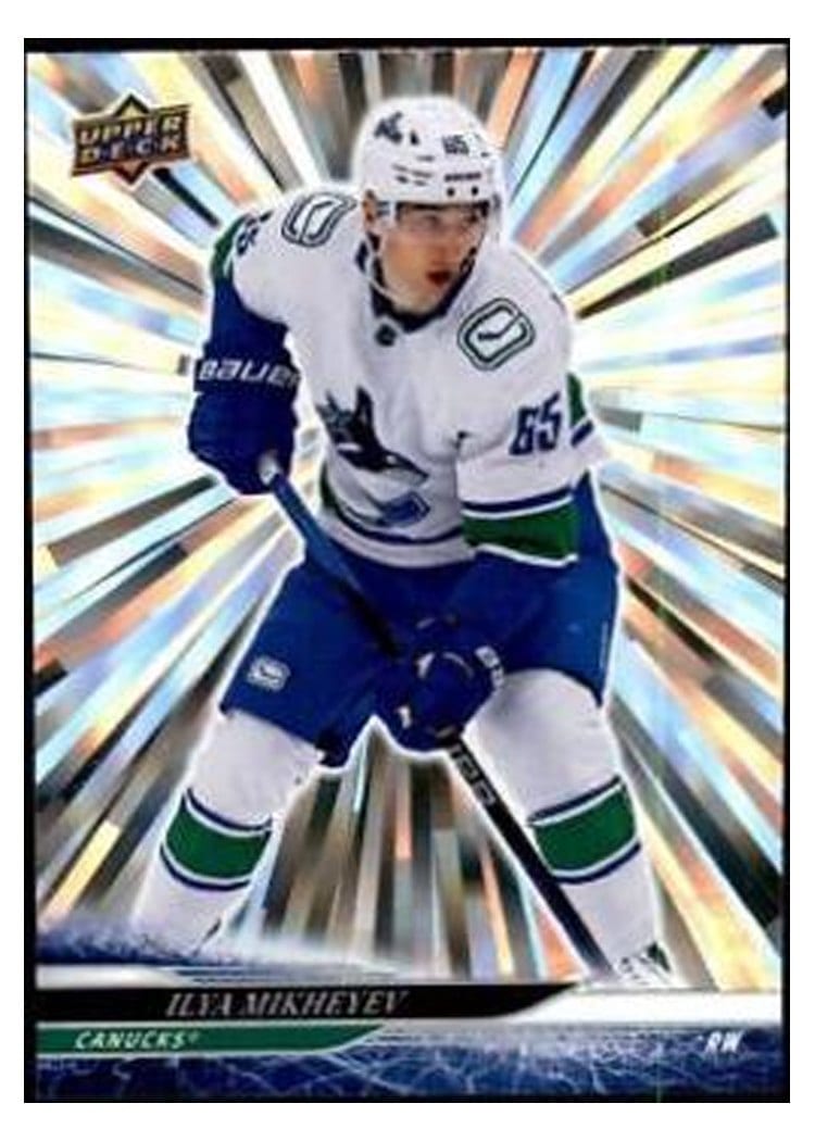 2024-25 Upper Deck Base Set Ilya Mikheyev Outburst Silver #179 card