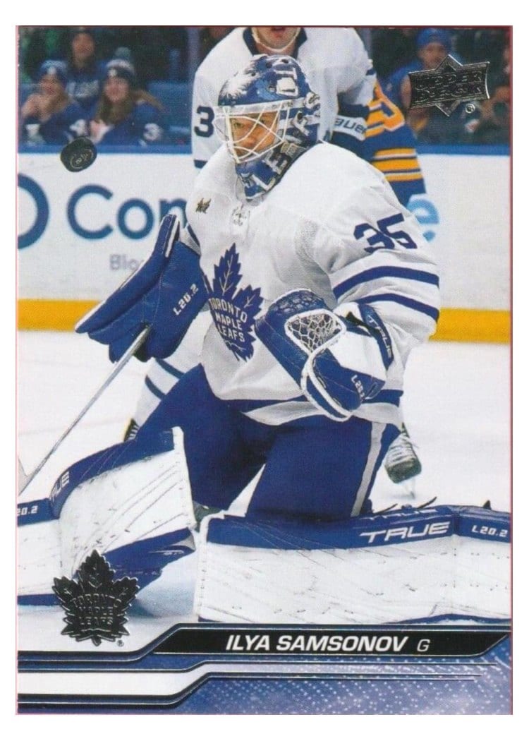 2023-24 Upper Deck Base Set Ilya Samsonov #422 card