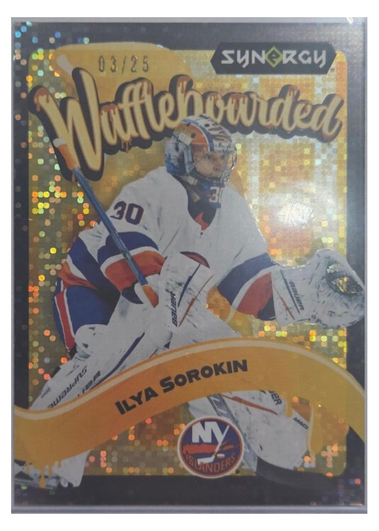 2024-25 Upper Deck Synergy Waffleboarded Ilya Sorokin #WB-18 card