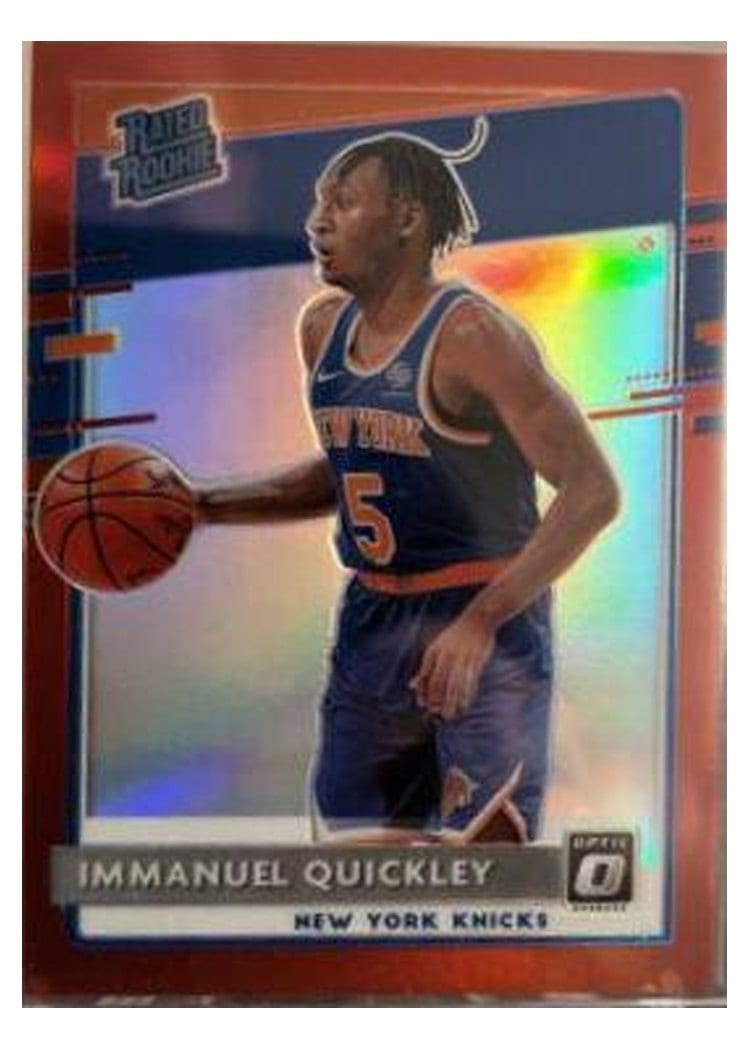 2020-21 Donruss Optic Base Set Immanuel Quickley Red #175 card