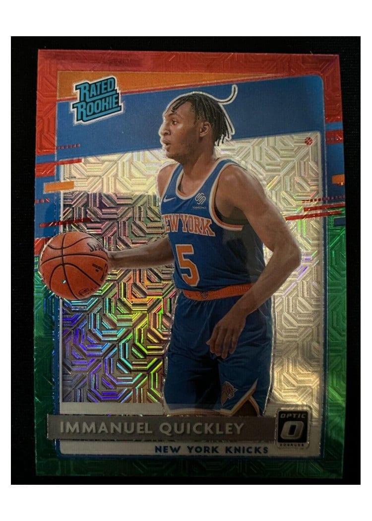 2020-21 Donruss Optic Base Set Immanuel Quickley Choice Red Green #175 card