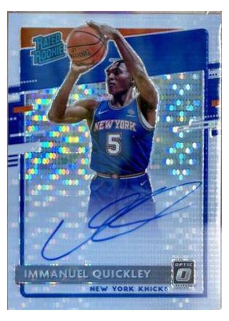 2020-21 Donruss Optic Base Set Immanuel Quickley #175 card