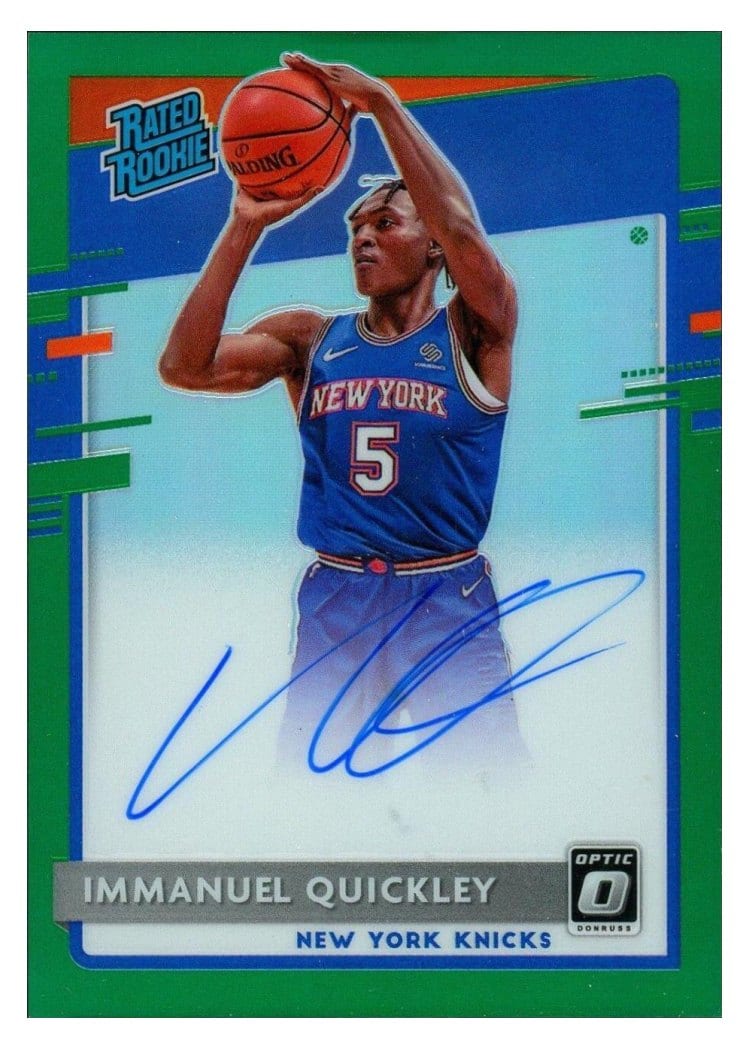 2020-21 Donruss Optic Base Set Immanuel Quickley #175 card