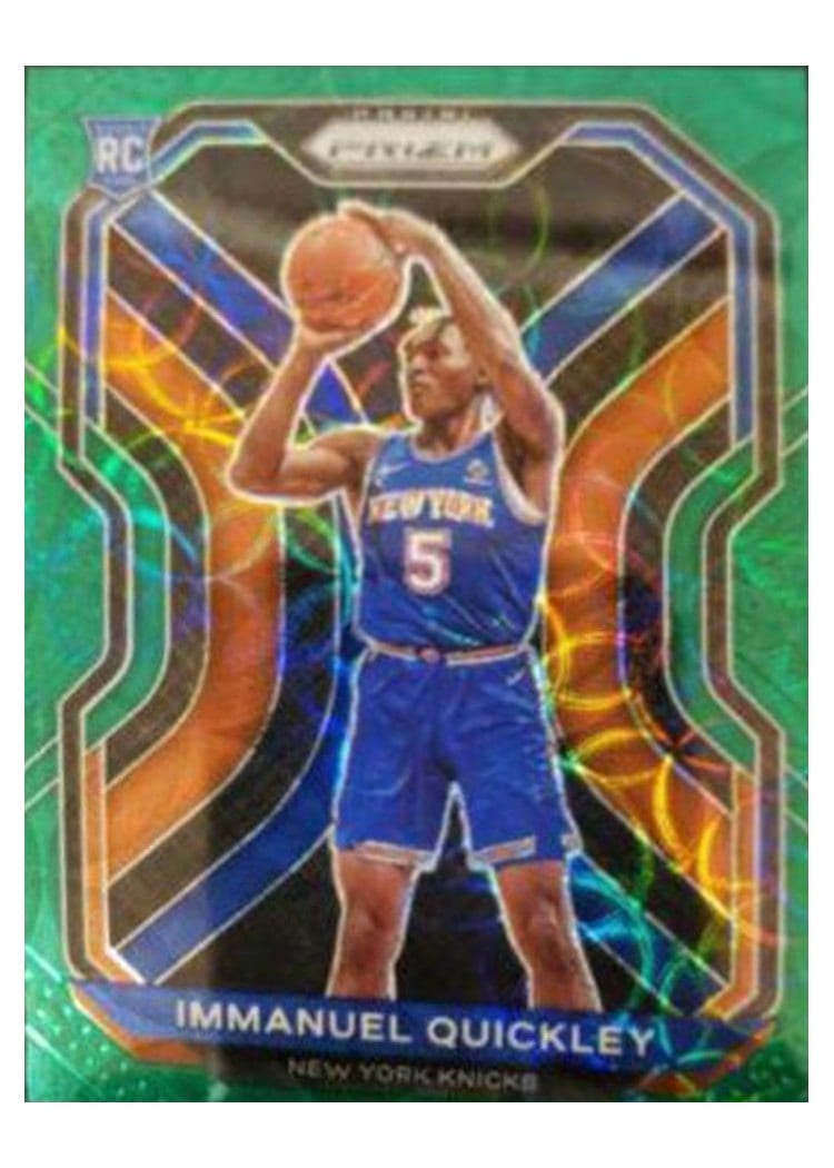 2020-21 Panini Prizm Base Set Immanuel Quickley #296 card