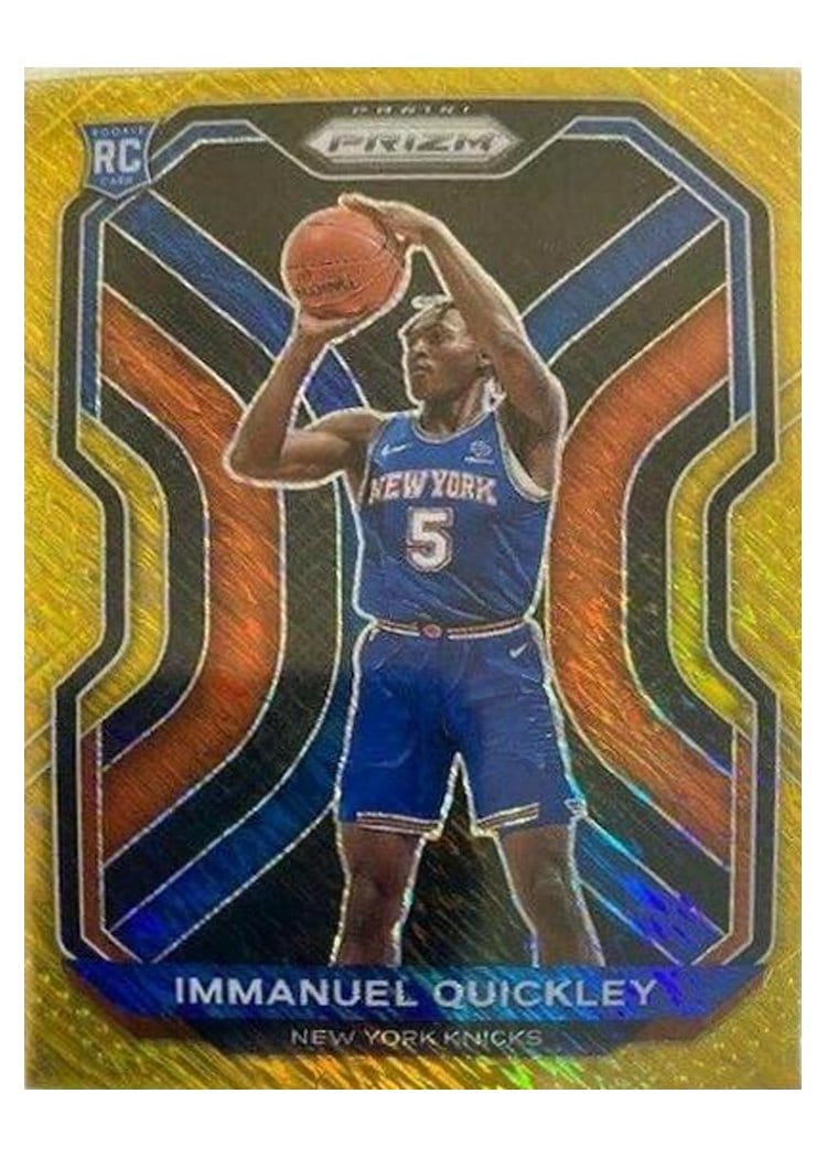 2020-21 Panini Prizm Base Set Immanuel Quickley #296 card