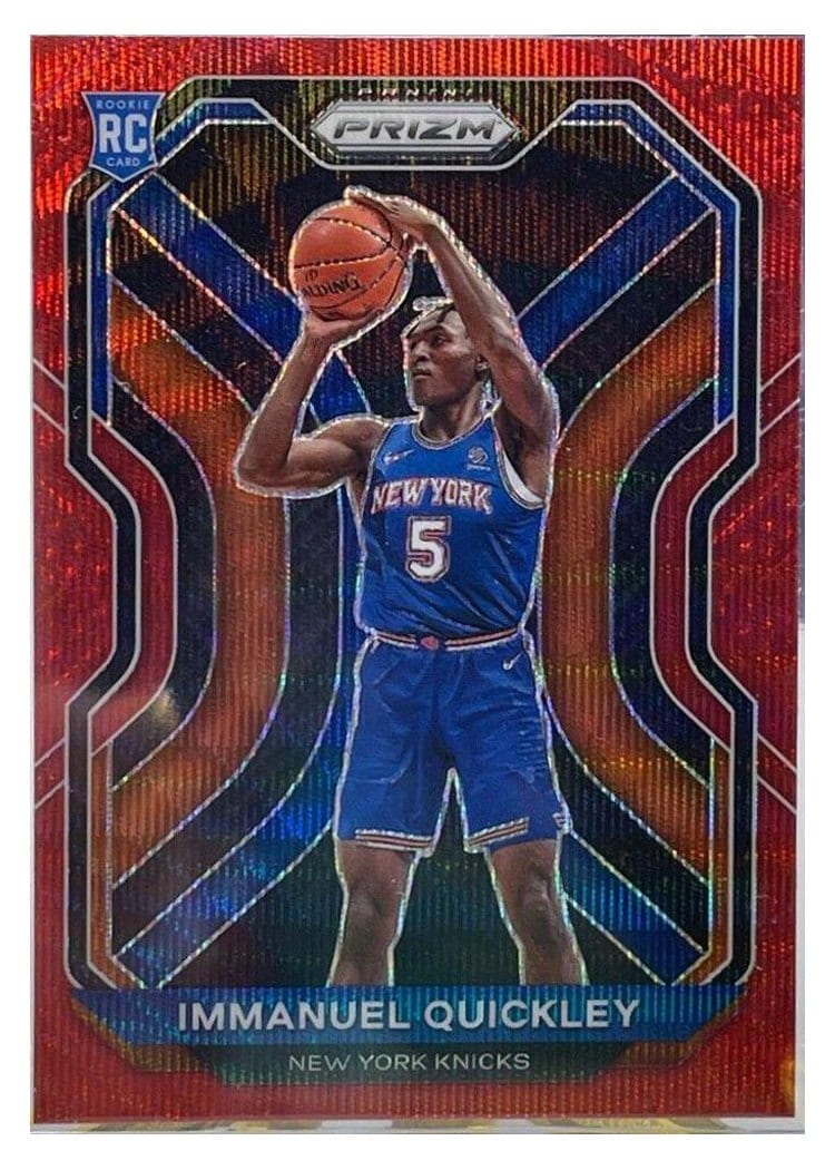 2020-21 Panini Prizm Base Set Immanuel Quickley #296 card