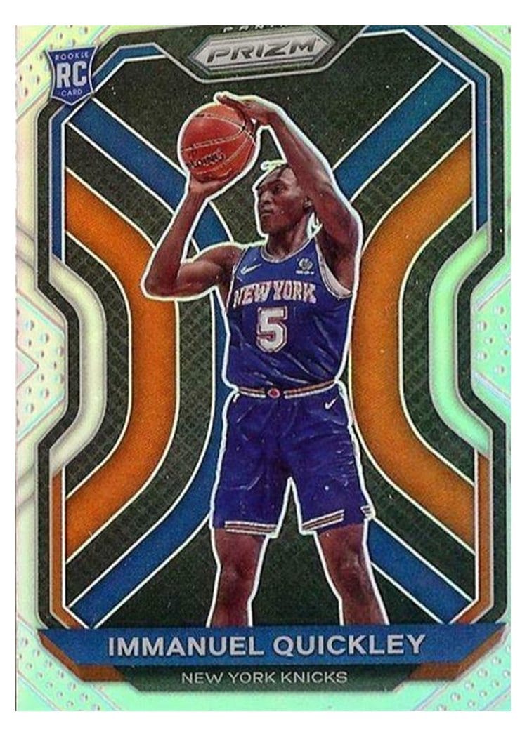 2020-21 Panini Prizm Base Set Immanuel Quickley #296 card