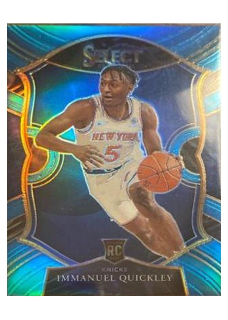 2020-21 Panini Select Base Set Immanuel Quickley Light Blue Prizm #85 card