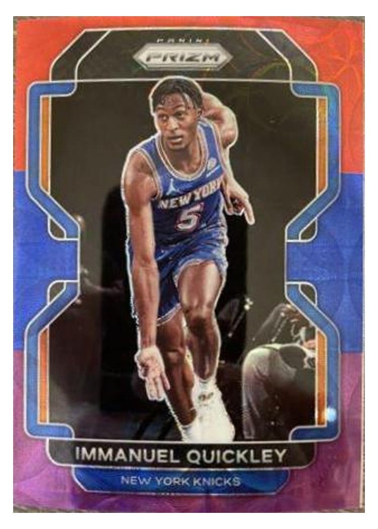 2021-22 Panini Prizm Base Set Immanuel Quickley #129 card