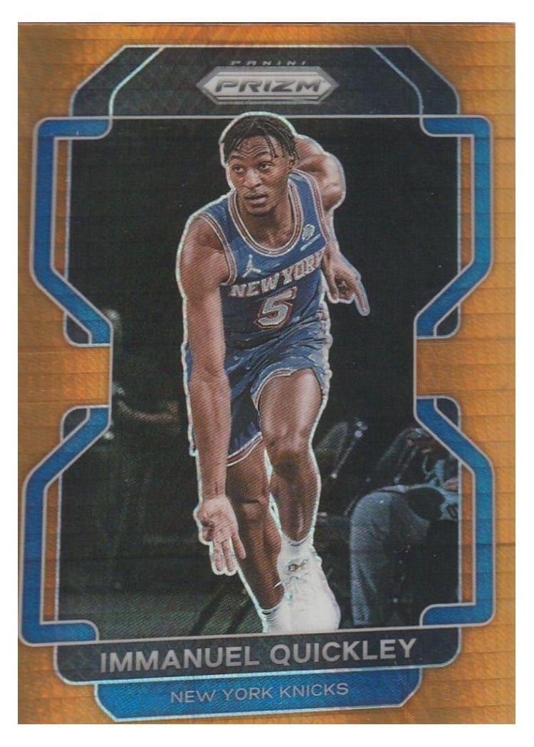2021-22 Panini Prizm Base Set Immanuel Quickley #129 card
