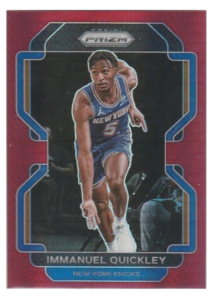 2021-22 Panini Prizm Base Set Immanuel Quickley #129 card