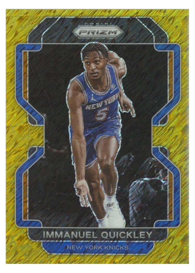 2021-22 Panini Prizm Base Set Immanuel Quickley #129 card