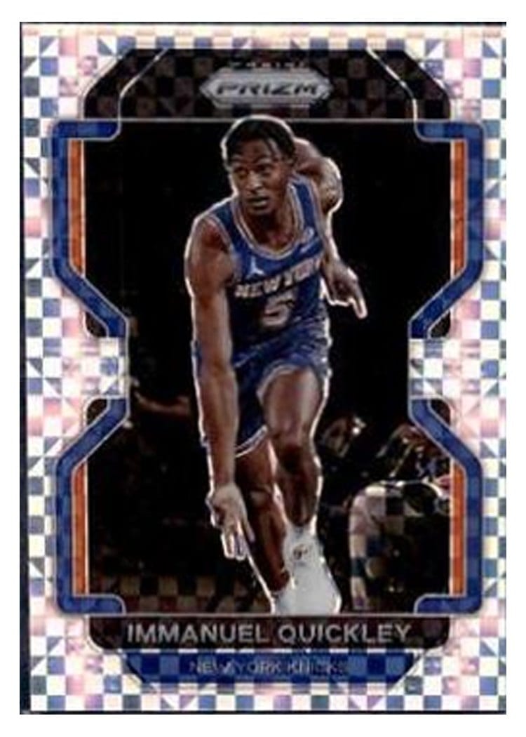 2021-22 Panini Prizm Base Set Immanuel Quickley #129 card