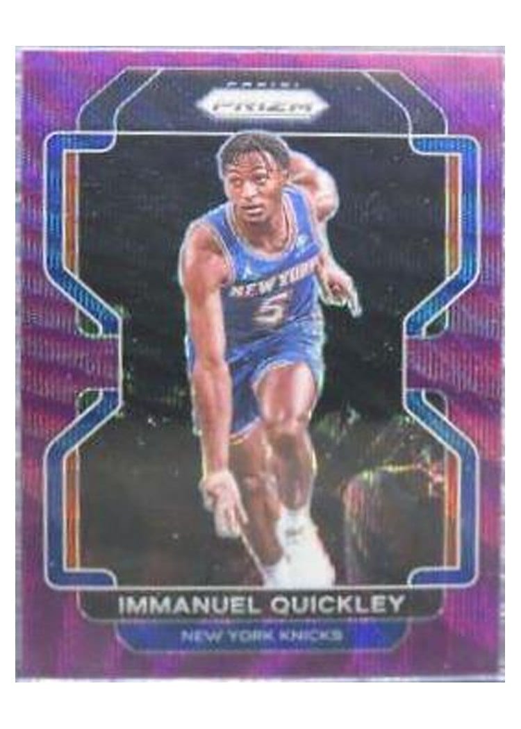 2021-22 Panini Prizm Base Set Immanuel Quickley #129 card