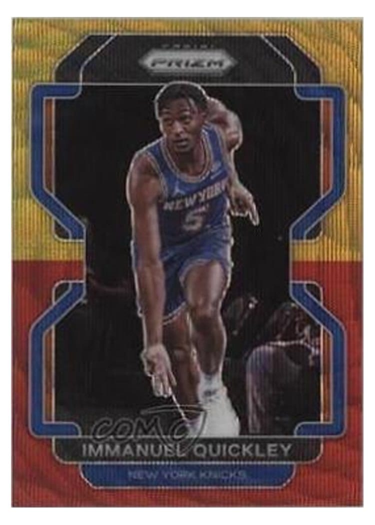 2021-22 Panini Prizm Base Set Immanuel Quickley #129 card