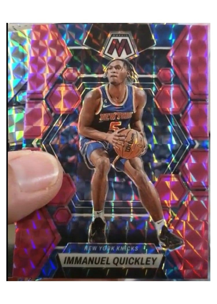 2022-23 Panini Mosaic Base Set Immanuel Quickley #63 card