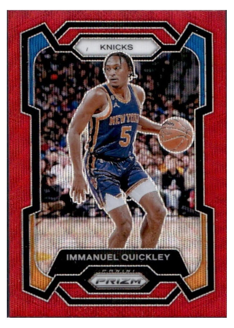 2023-24 Panini Prizm Base Set Immanuel Quickley #33 card