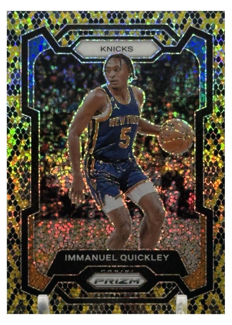 2023-24 Panini Prizm Base Set Immanuel Quickley #33 card