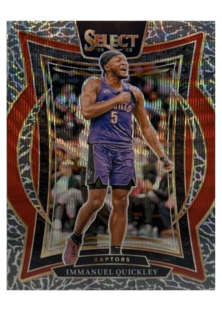2024-25 Panini Select Base Set Immanuel Quickley Elephant Prizm #41 card