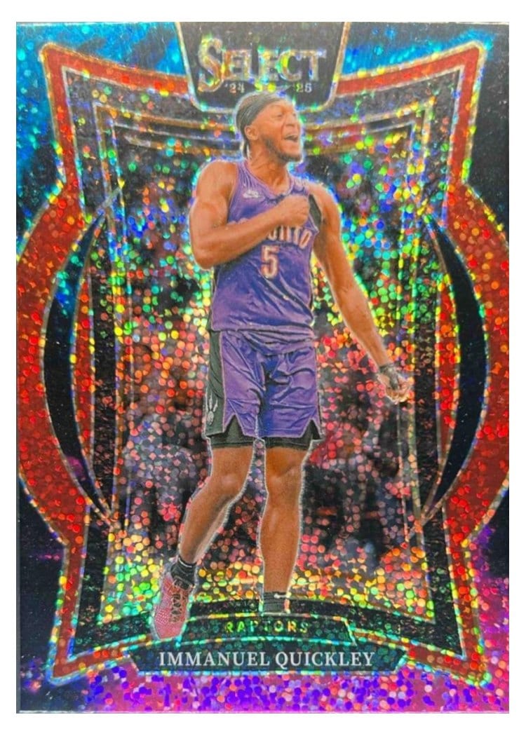 2024-25 Panini Select Base Set Immanuel Quickley Cosmic Prizm #41 card