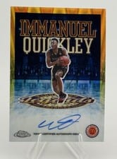 2025 Topps Chrome McDonald's All American Legends Autographs Immanuel Quickley #LA-IQ card