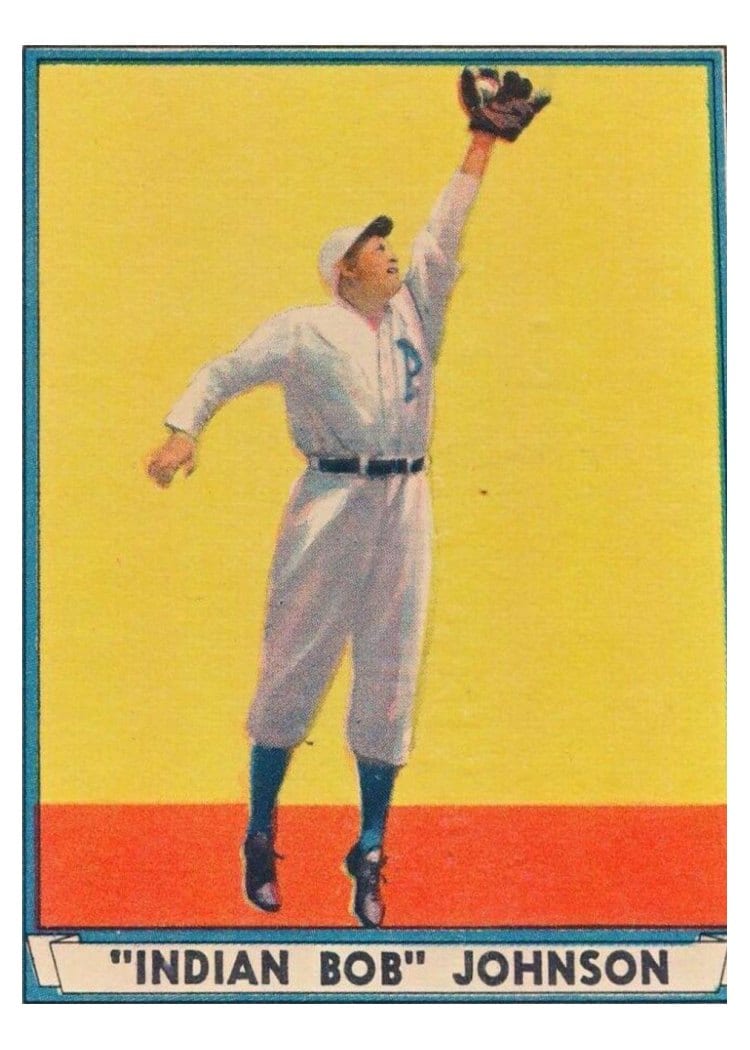 1941 Play Ball Indian Bob Johnson #22 card