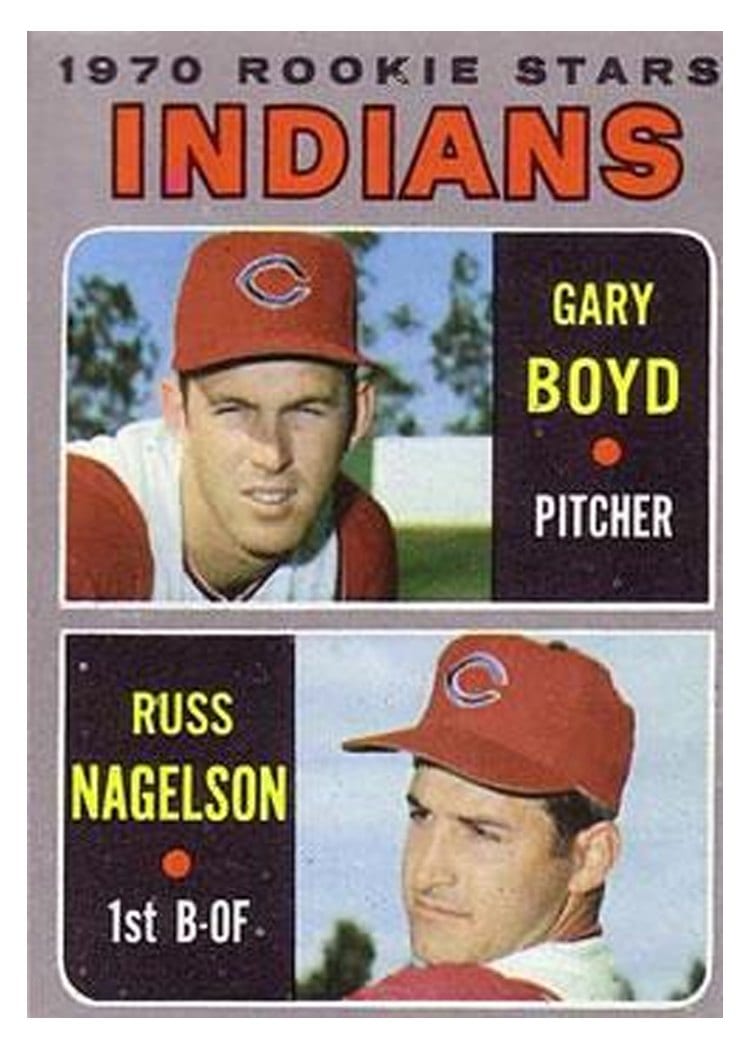 1970 Topps Indians 1970 Rookie Stars: Gary Boyd / Russ Nagelson #7 card