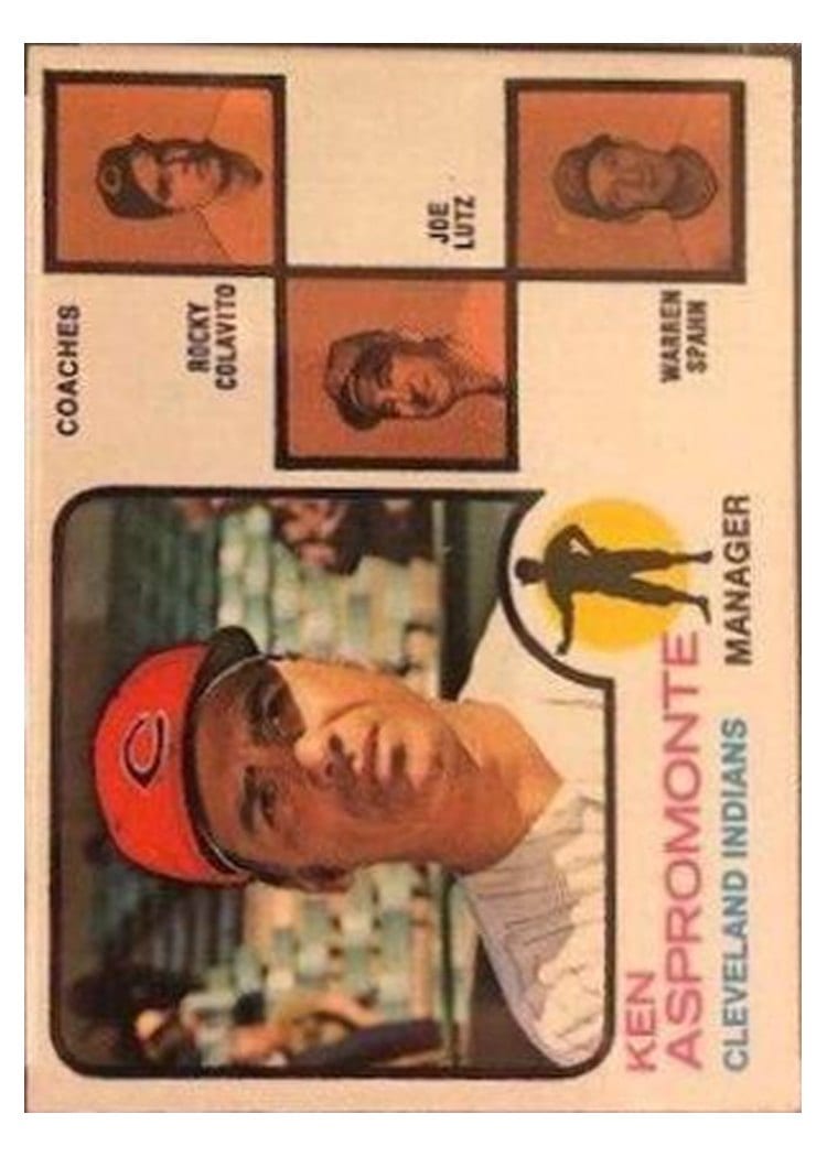 1973 Topps Indians Field Leaders #449 card