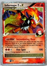 2009 Rising Rivals Infernape E4 LV.X #108 card