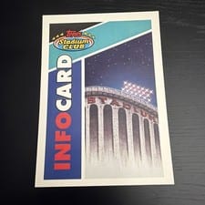 1993 Stadium Club Info Card: 1993 Stadium Club Baseball card