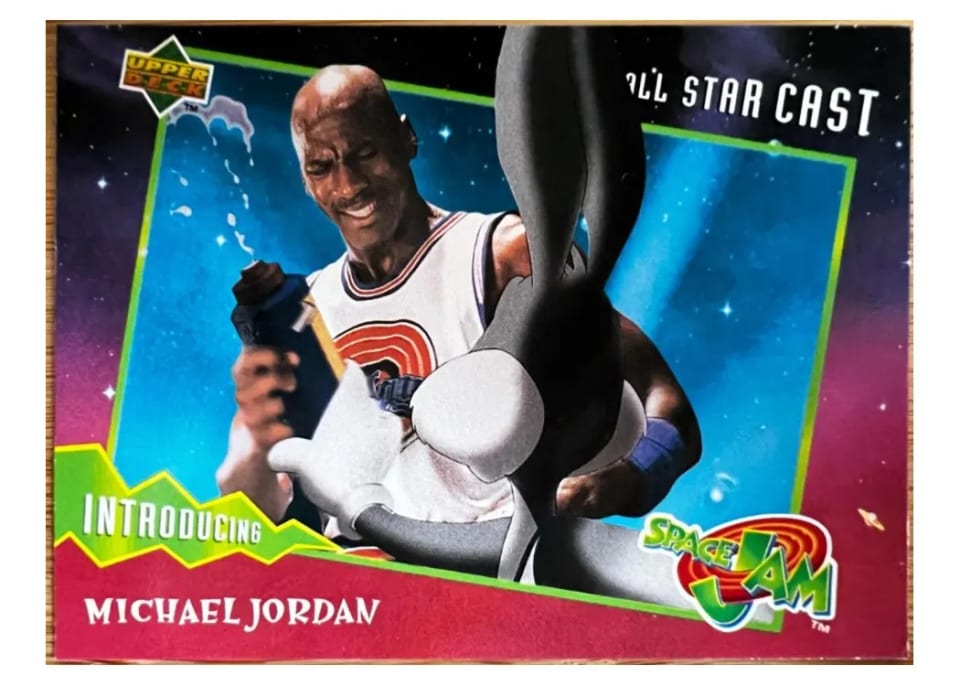 1996 Upper Deck Space Jam Introducing Michael Jordan #23 card