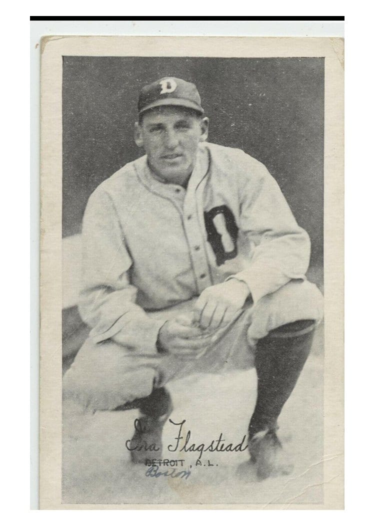 1922 Exhibits Ira Flagstead card