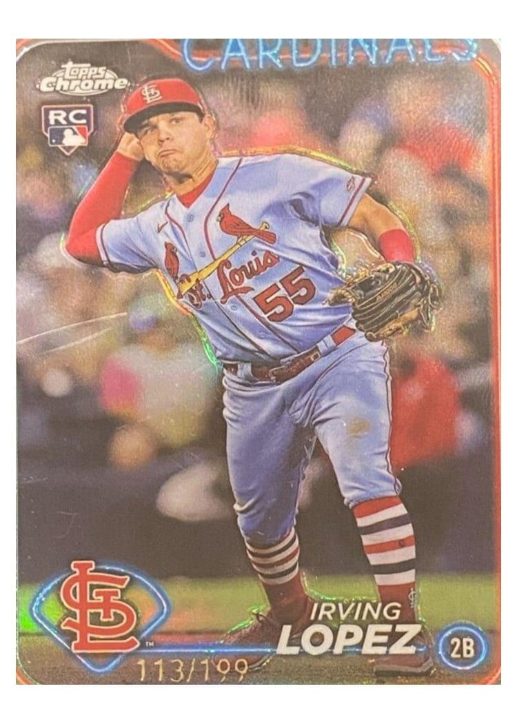 2024 Topps Chrome Base Set Irving Lopez #95 card